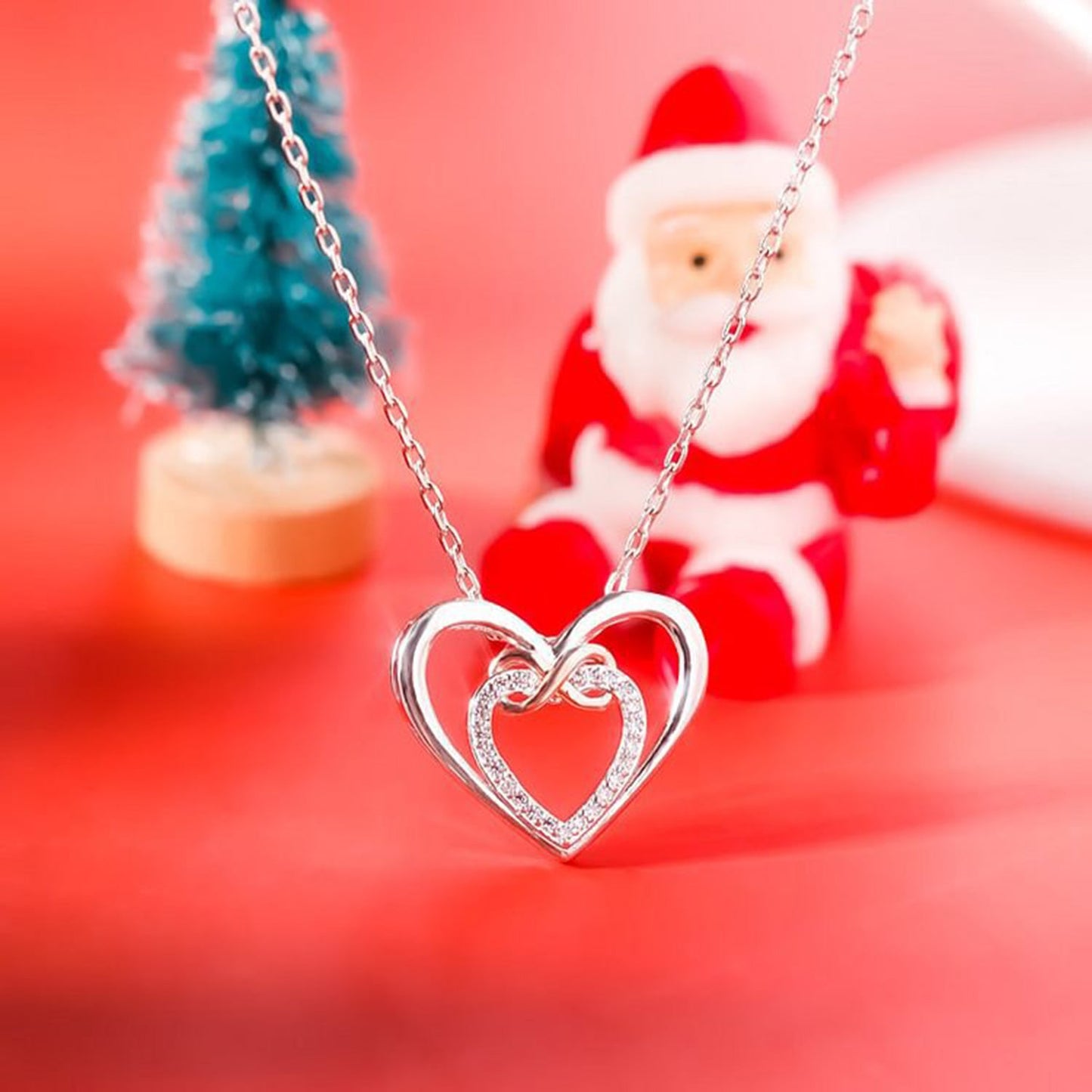 Heart Shape Inlaid Zircon