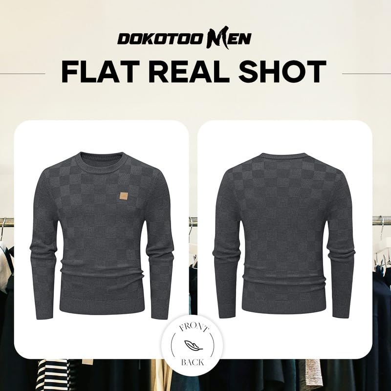 Dokotoo Men Mens Sweater Crewneck