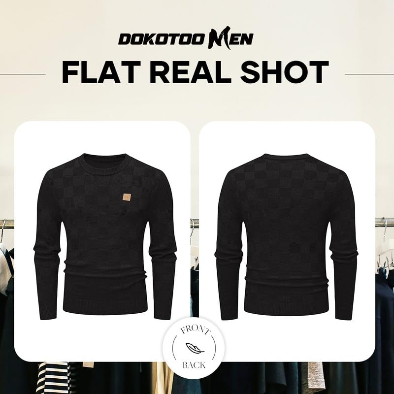 Dokotoo Men Mens Sweater Crewneck