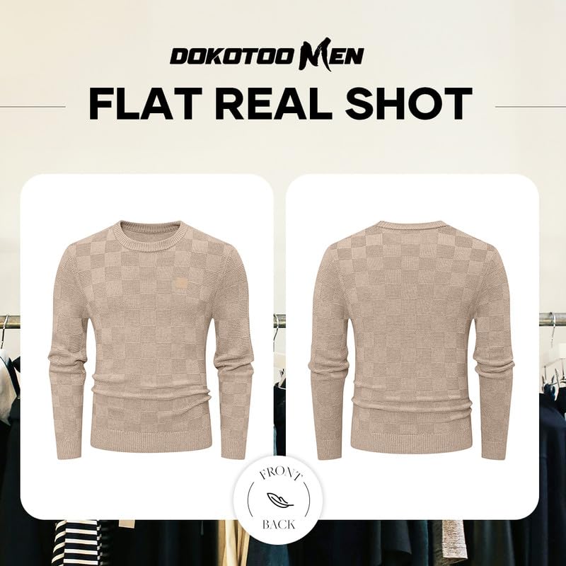 Dokotoo Men Mens Sweater Crewneck