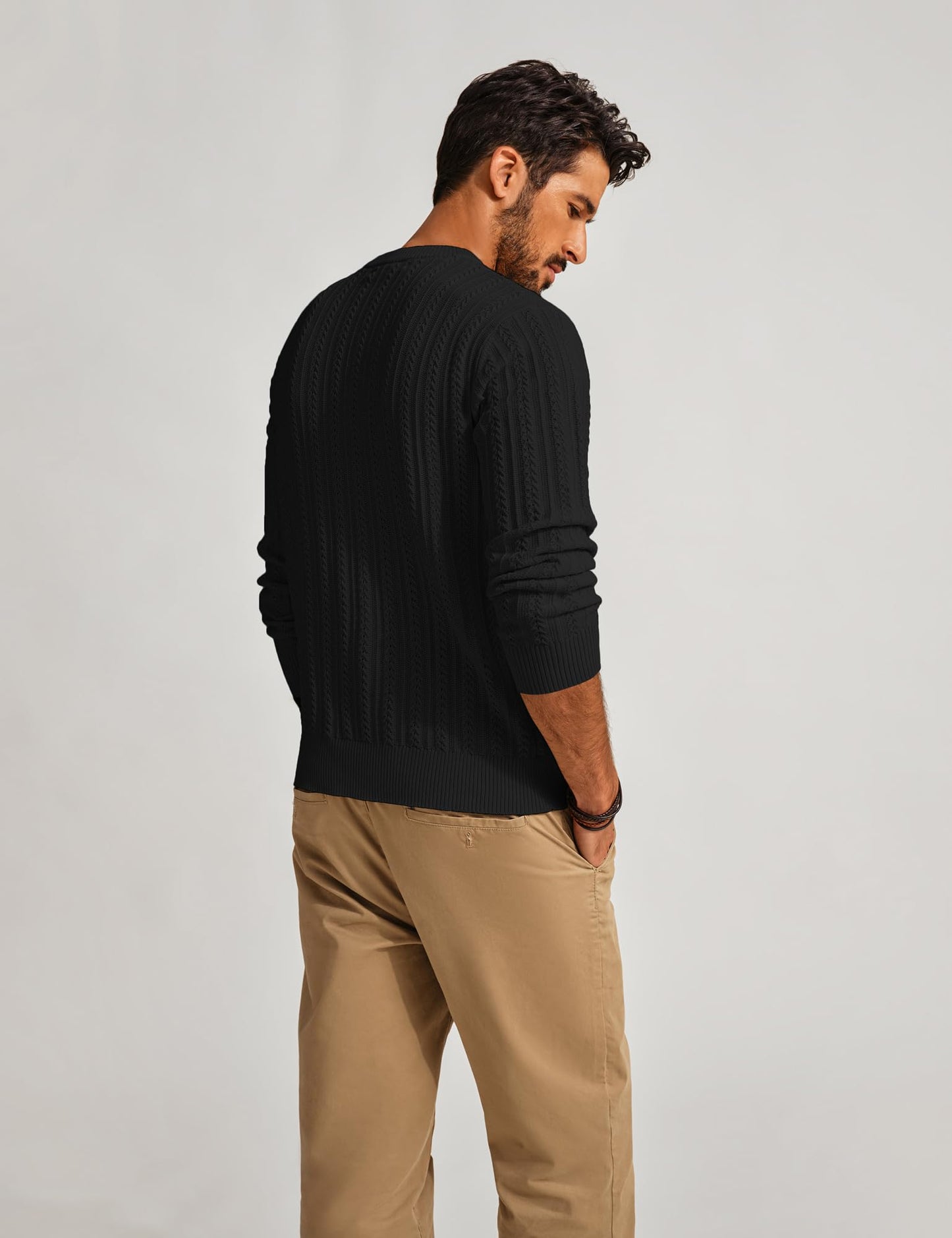 PJ PAUL JONES Mens Crew Neck Sweater
