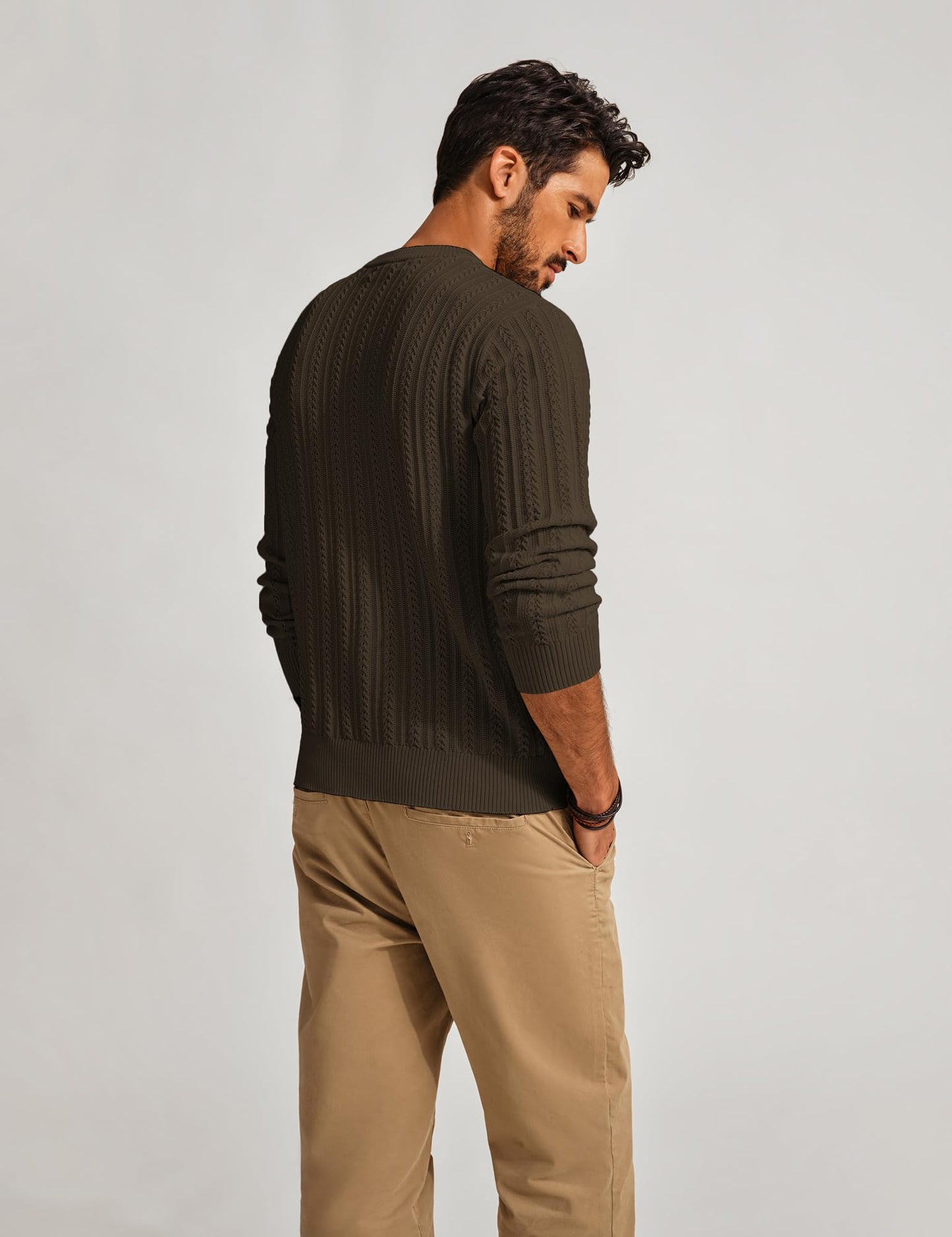 PJ PAUL JONES Mens Crew Neck Sweater