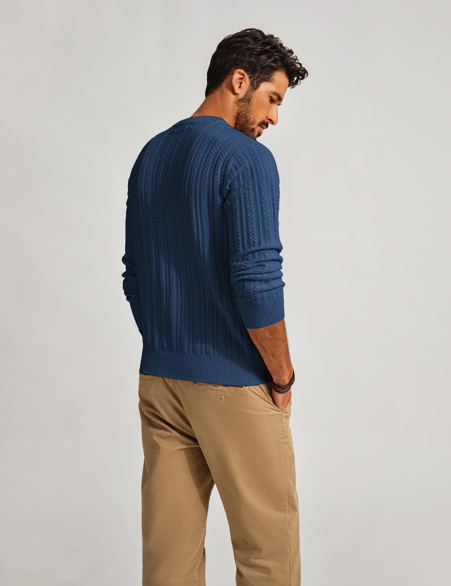 PJ PAUL JONES Mens Crew Neck Sweater