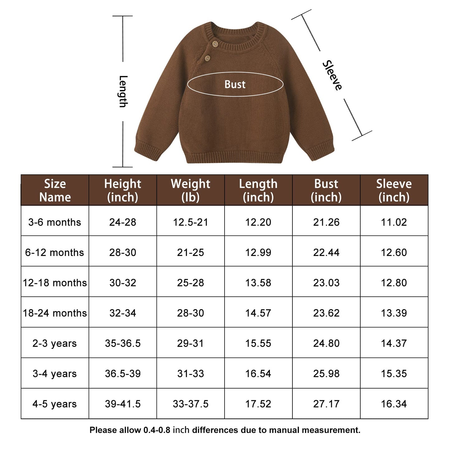 pureborn Baby Boys Girls Pullover Sweater