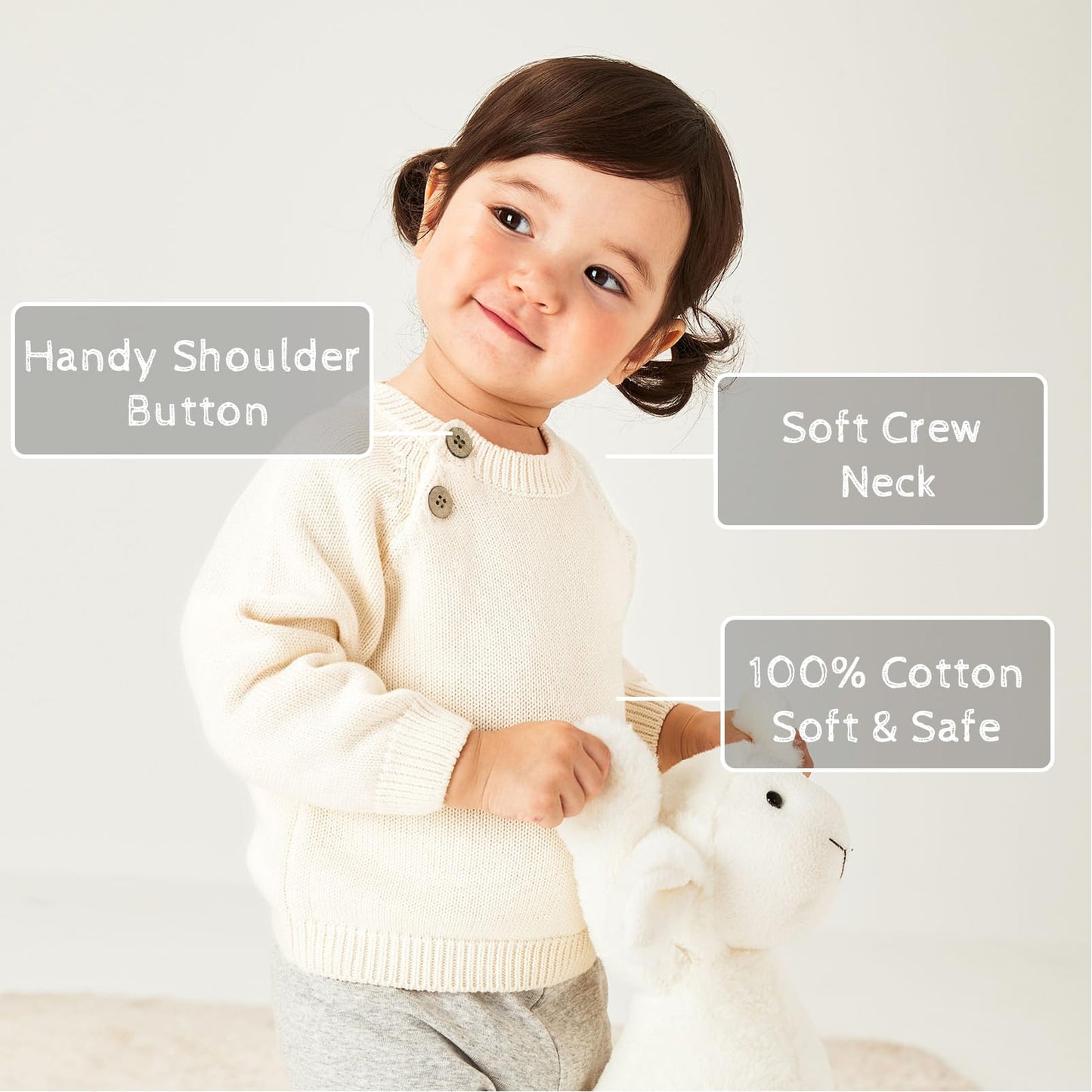 pureborn Baby Boys Girls Pullover Sweater
