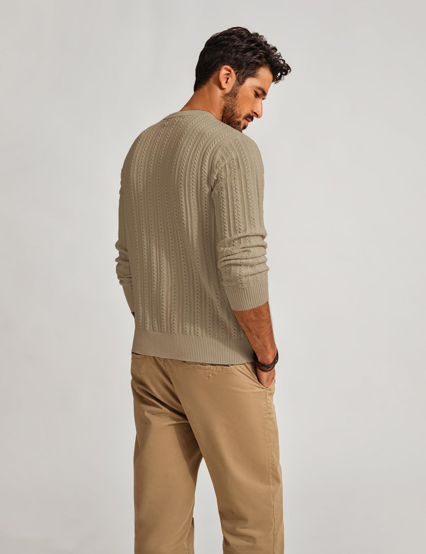 PJ PAUL JONES Mens Crew Neck Sweater