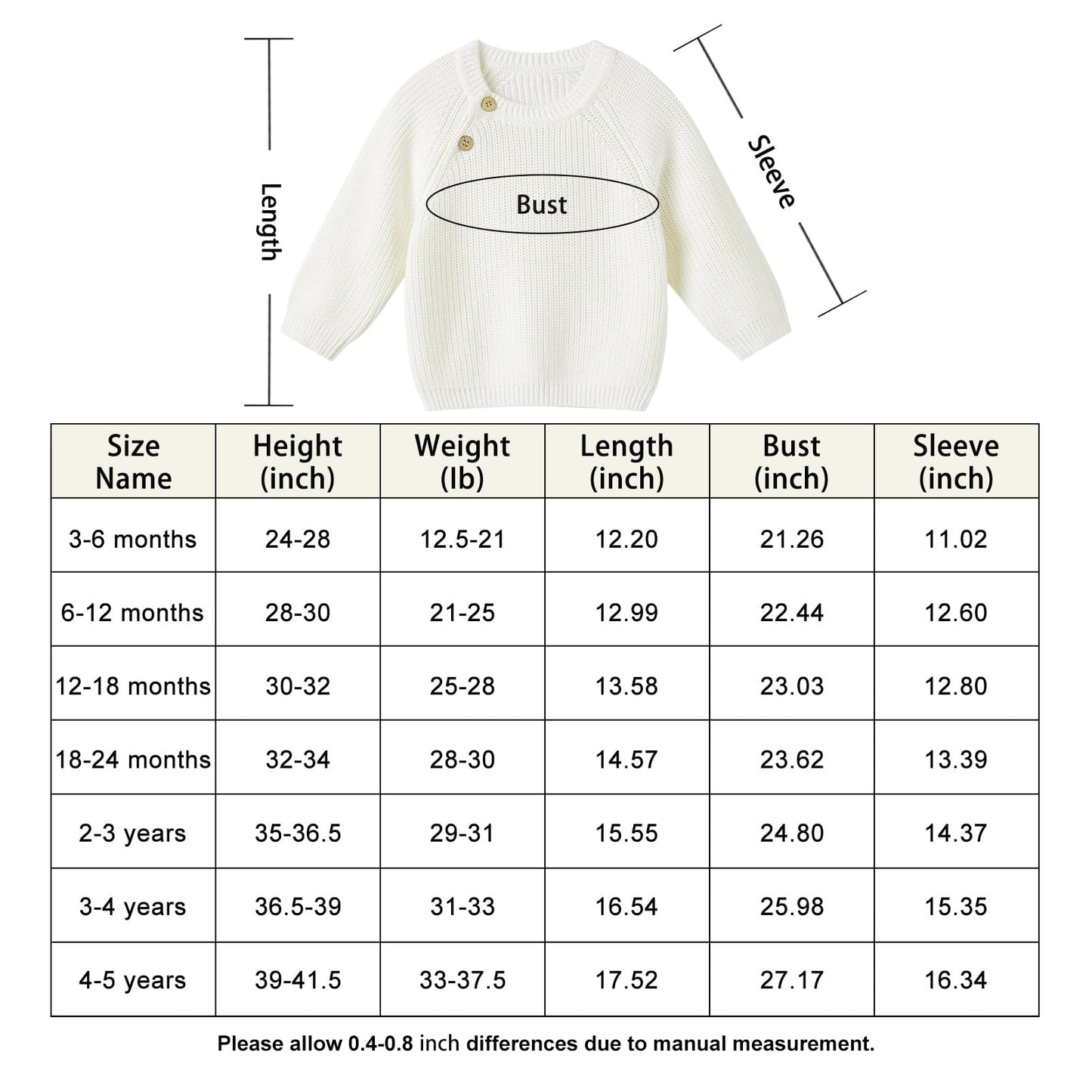 pureborn Baby Boys Girls Pullover Sweater