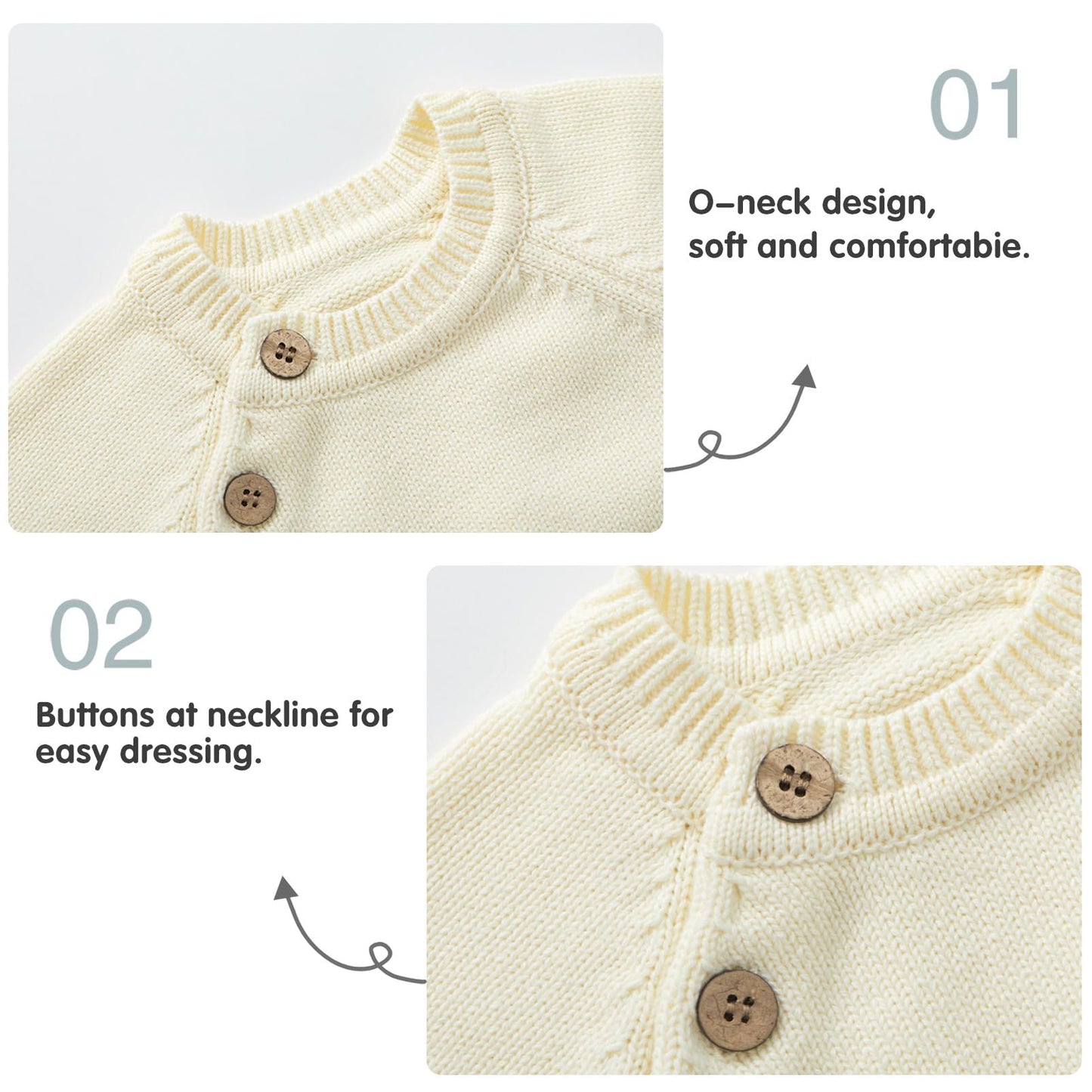 pureborn Baby Boys Girls Pullover Sweater