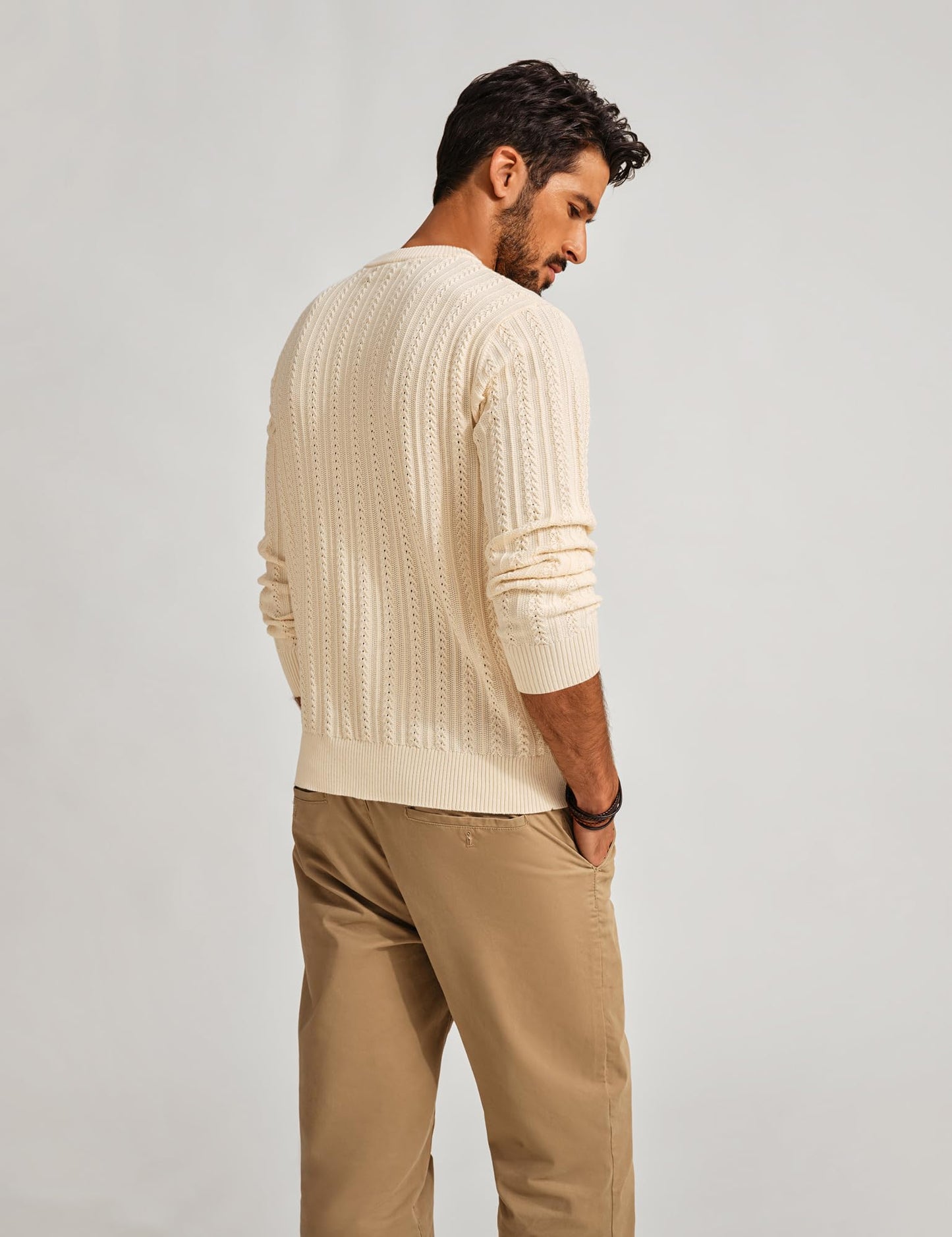 PJ PAUL JONES Mens Crew Neck Sweater