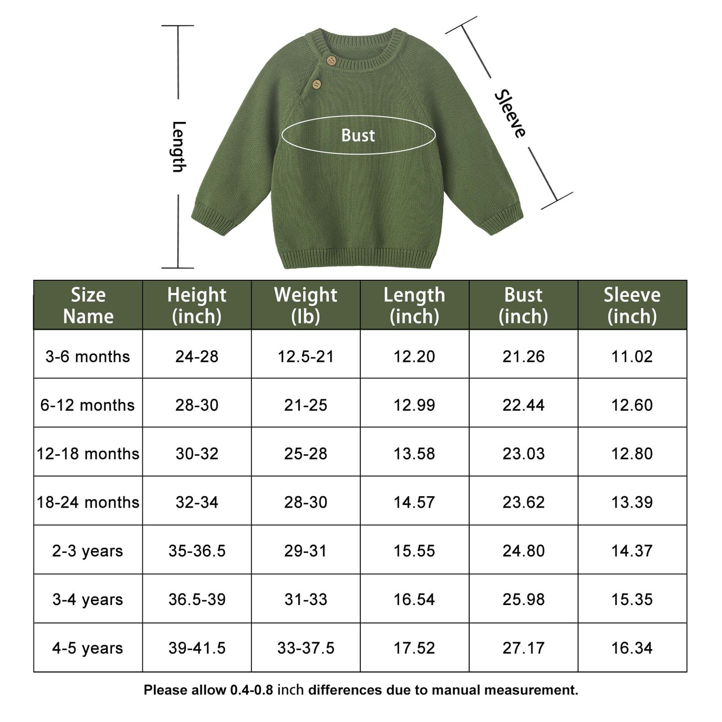 pureborn Baby Boys Girls Pullover Sweater