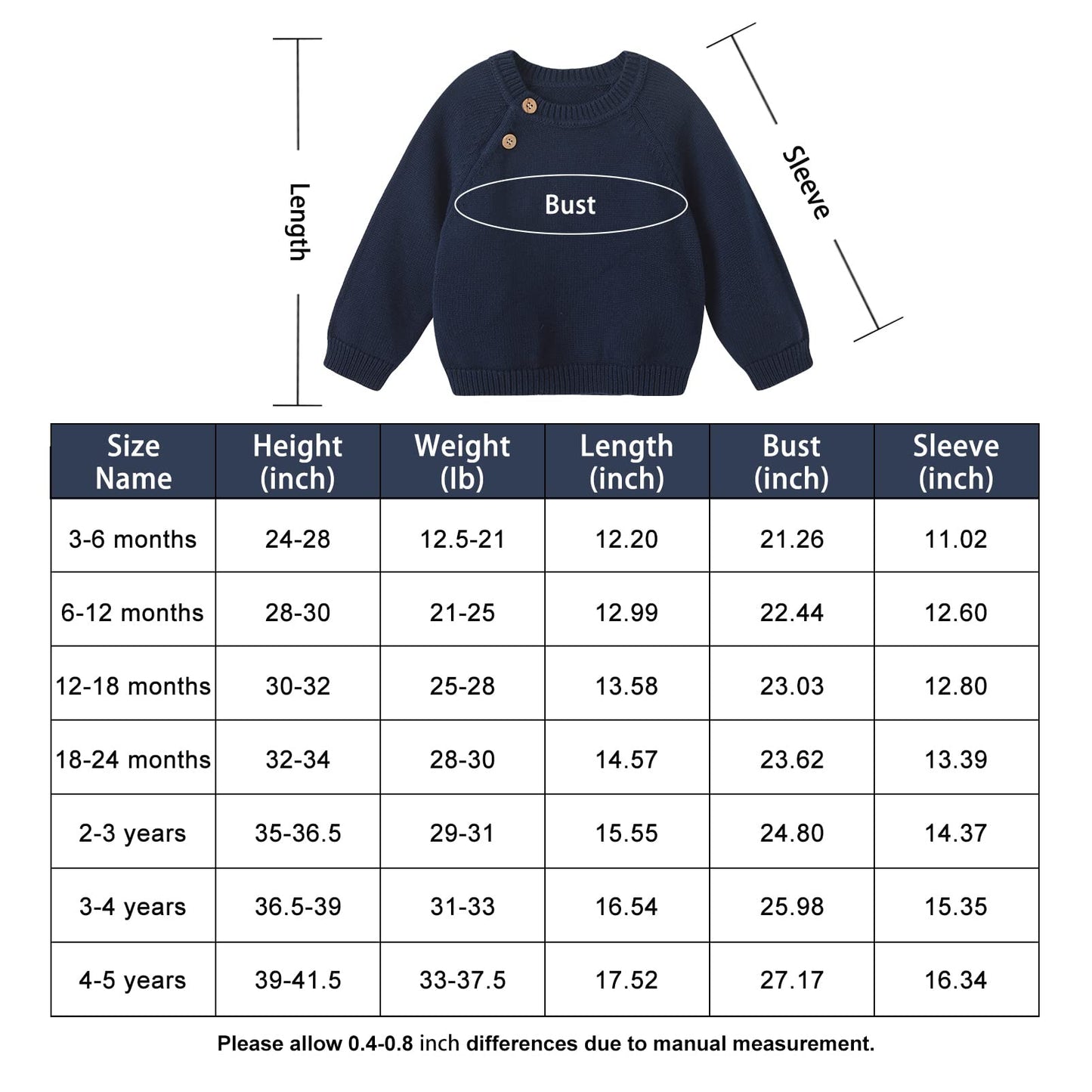 pureborn Baby Boys Girls Pullover Sweater