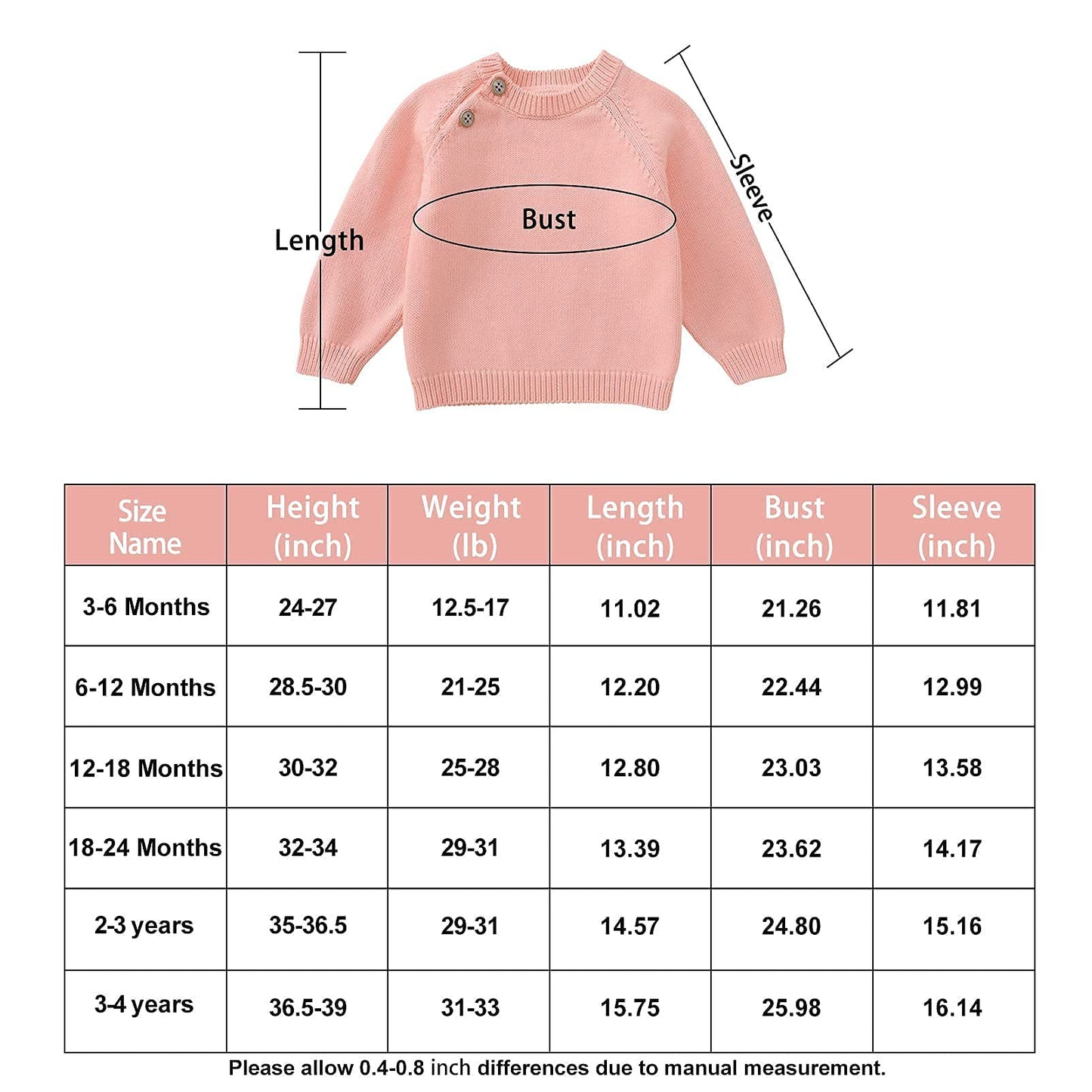 pureborn Baby Boys Girls Pullover Sweater