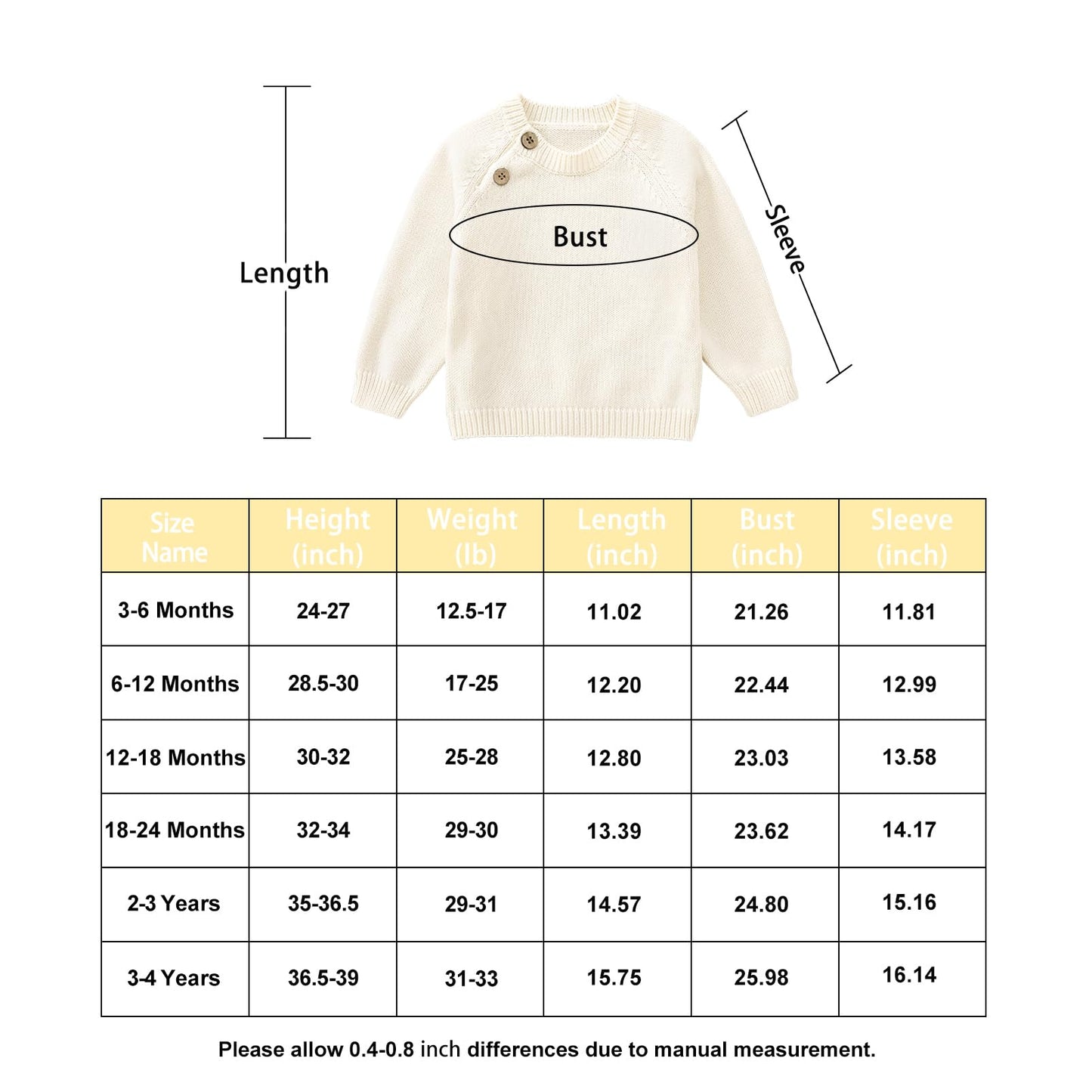 pureborn Baby Boys Girls Pullover Sweater