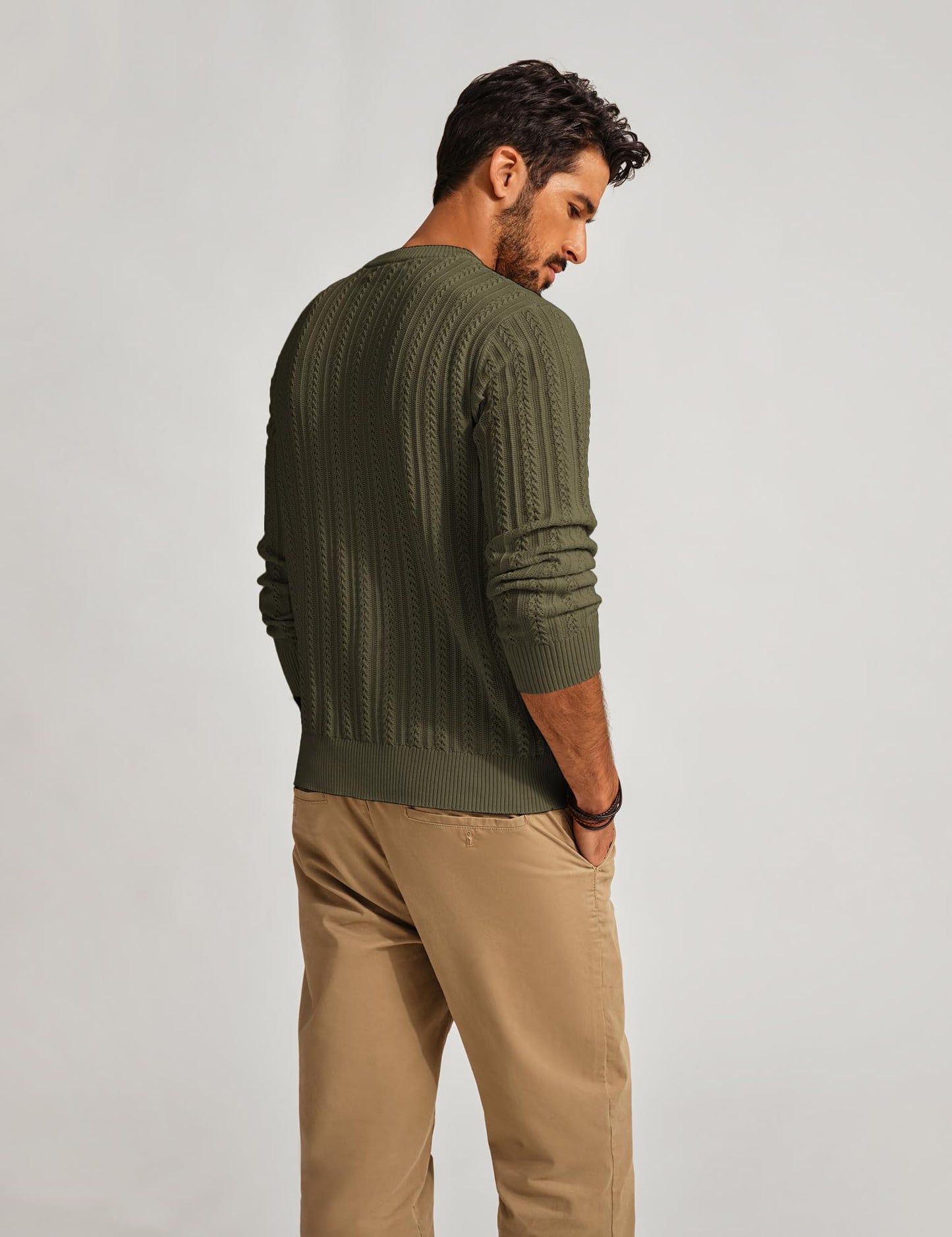 PJ PAUL JONES Mens Crew Neck Sweater