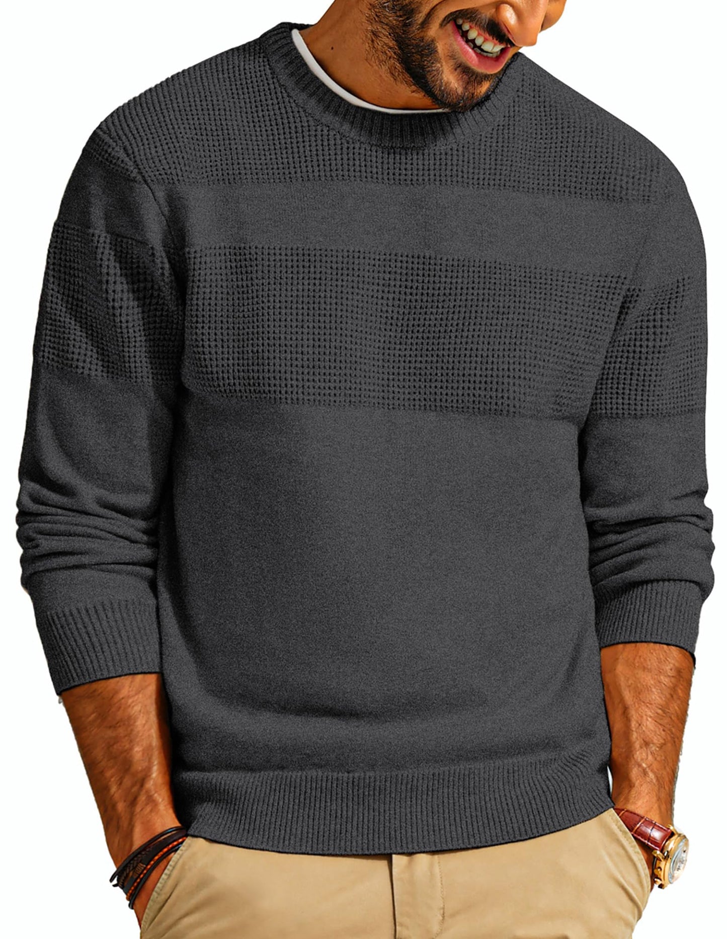 PJ PAUL JONES Mens Sweaters Crew Neck