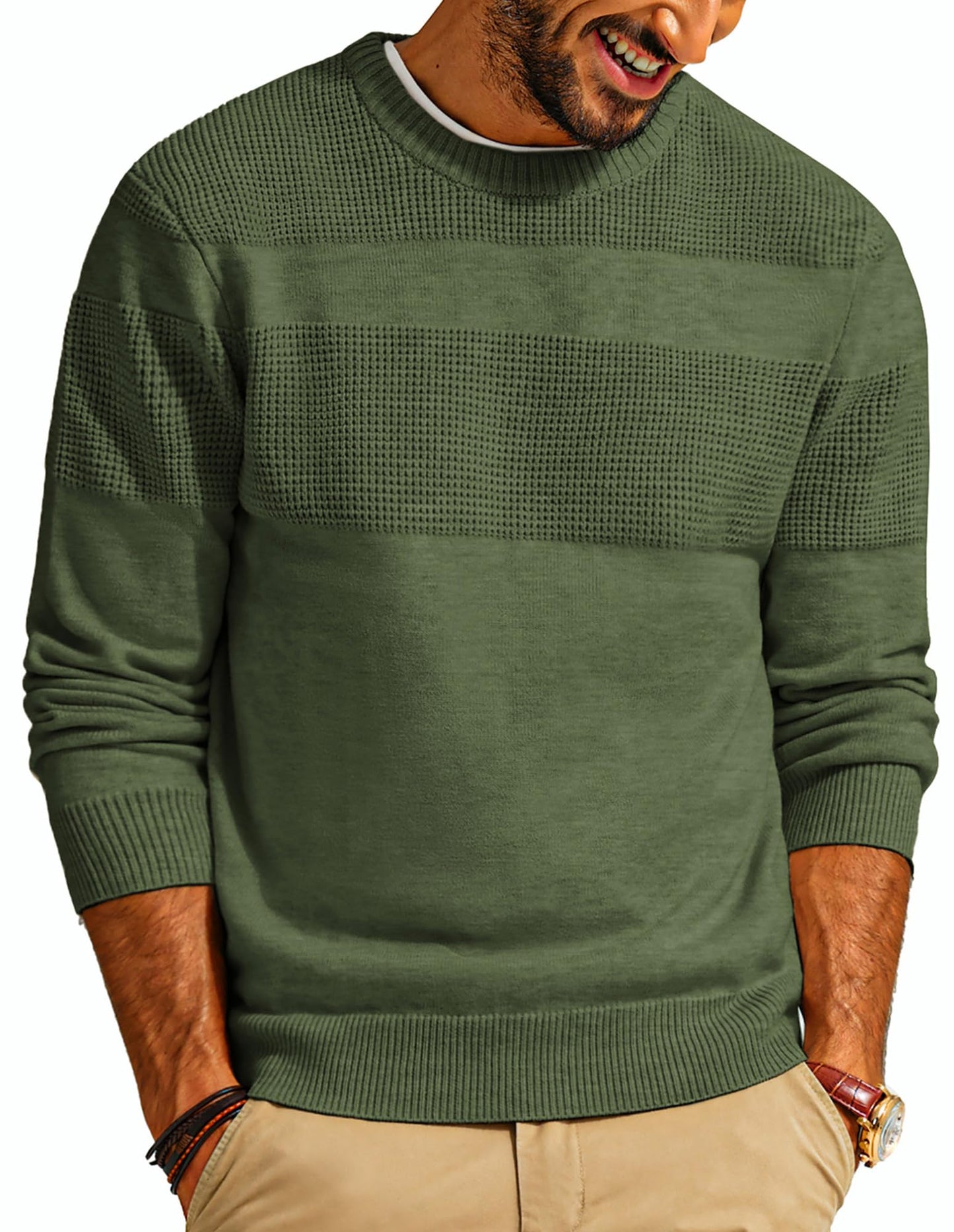 PJ PAUL JONES Mens Sweaters Crew Neck
