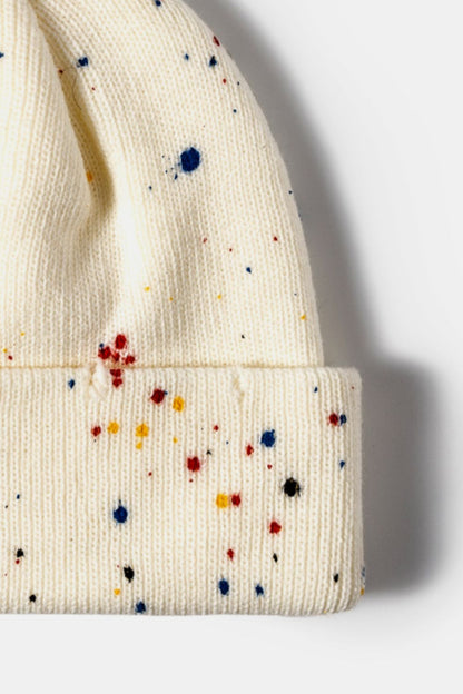 Confetti Rib-Knit Cuff Beanie